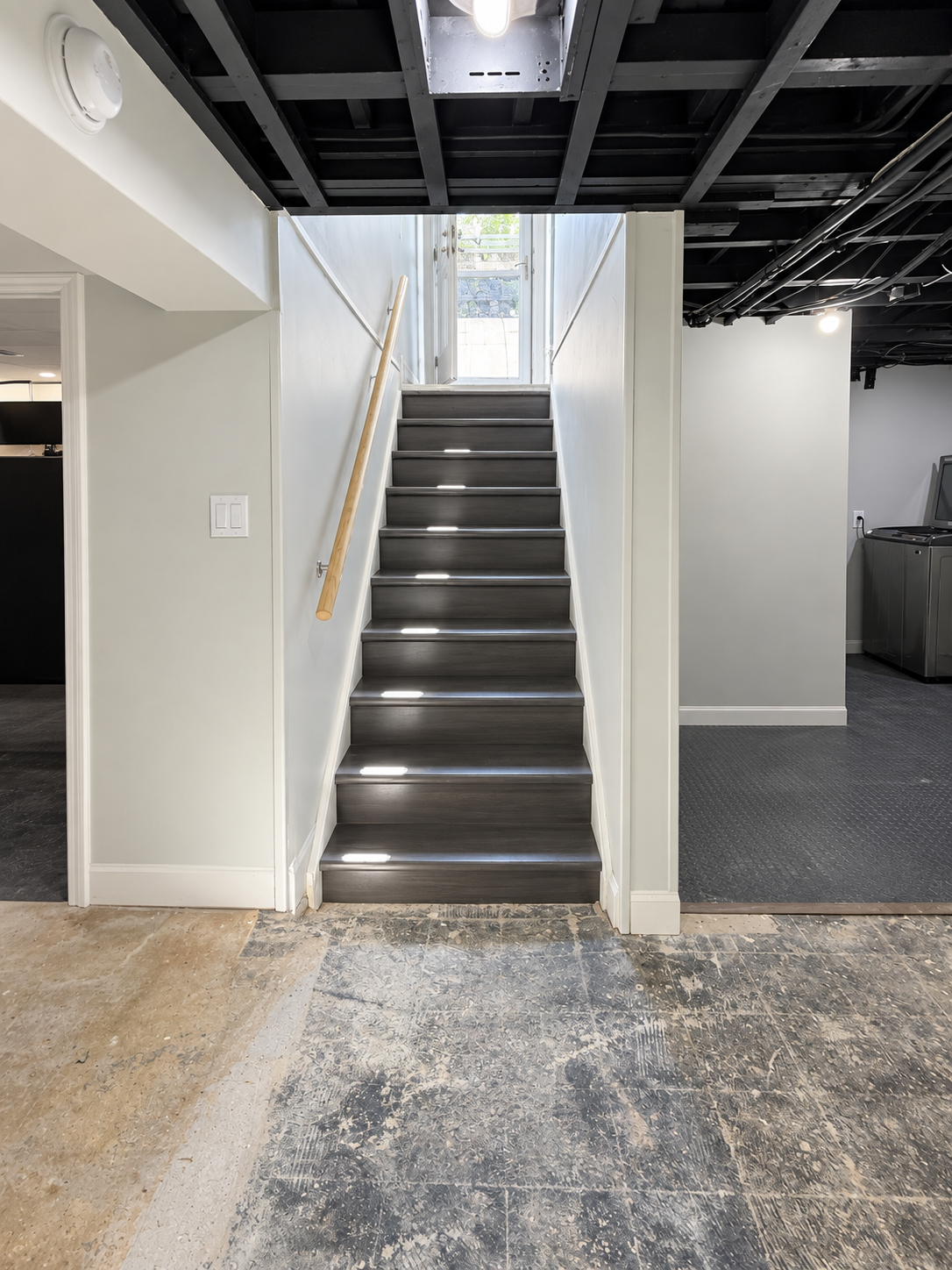 Stairwell before the rebuild